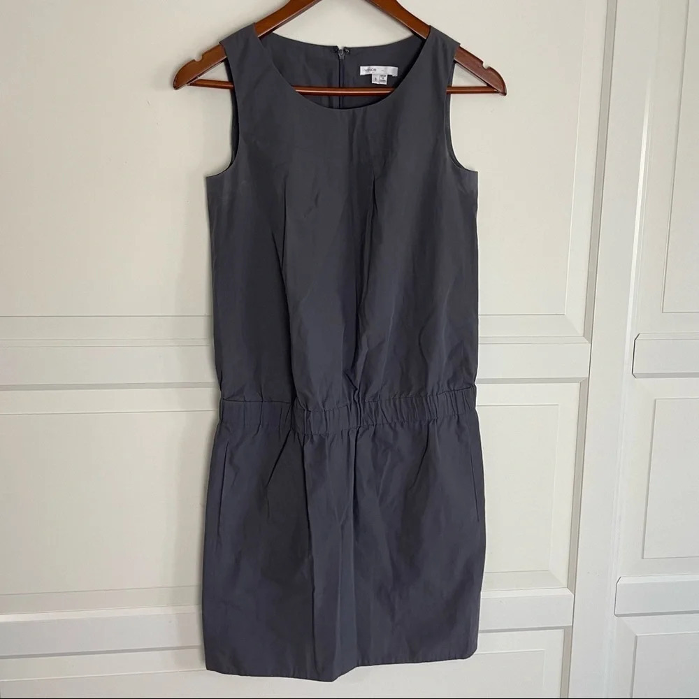 Vince elastic waist pocket sleeveless dress 8176